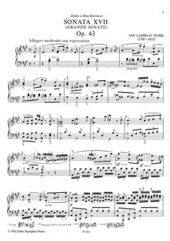 Sonaten XVII-XXIII von Johann Ladislaus Dussek 