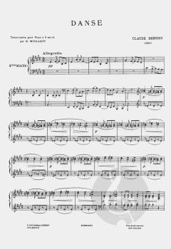 Danse von Claude Debussy für Klavier vierhändig im Alle Noten Shop kaufen (Partitur)