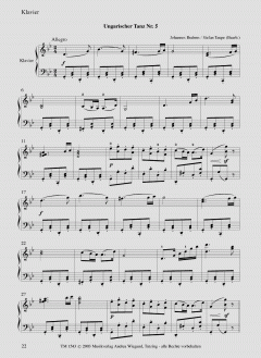 Ungarischer Tanz Nr. 5 von Johannes Brahms 