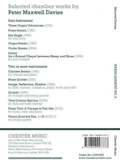 Naxos Quartet No. 9 von Peter Maxwell Davies 