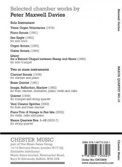 Naxos Quartet No. 10 von Peter Maxwell Davies 