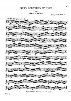 60 Selected Studies Band 2 von C. Kopprasch für Horn