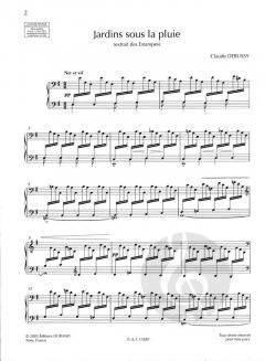Jardins Sous La Pluie, pour Piano Extrait Des 'Estampes' von Claude Debussy 