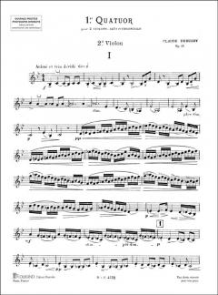 Premiere Quatuor Op. 10 von Claude Debussy 