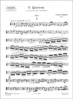 Premiere Quatuor Op. 10 von Claude Debussy 