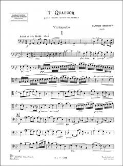 Premiere Quatuor Op. 10 von Claude Debussy 