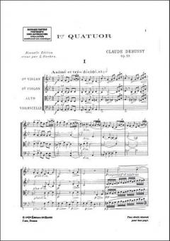 Quatuor Op. 10 von Claude Debussy 