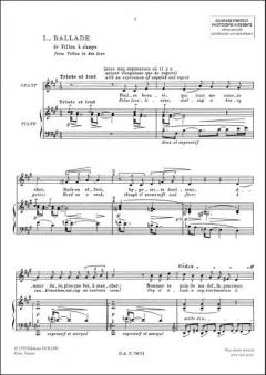 Ballades Villon von Claude Debussy 