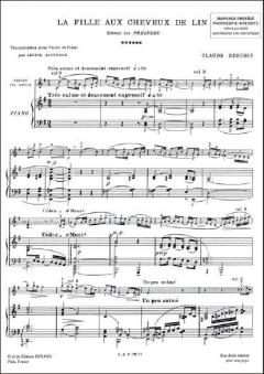 Fille Au Cheveux De Lin von Claude Debussy 