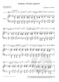 Andante und Rondo ungarese von Carl Maria von Weber 