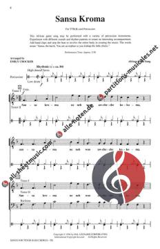 Songs for Tenor-Bass Chorus (Download) 