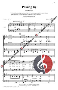 Songs for Tenor-Bass Chorus (Download) 