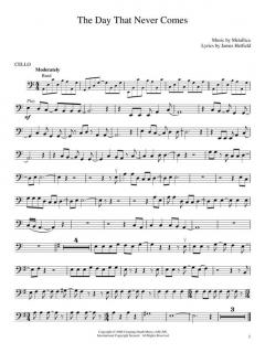 Best Of Metallica For Cello im Alle Noten Shop kaufen
