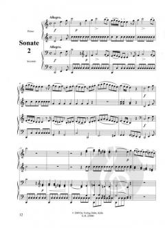 Trois Sonates à quatre mains von Johann Christian Heinrich Rinck 