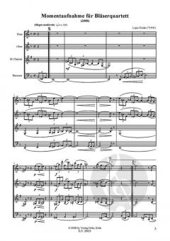 Momentaufnahme für Bläserquartett von Lajos Dudas für Holzbläser Quartett im Alle Noten Shop kaufen