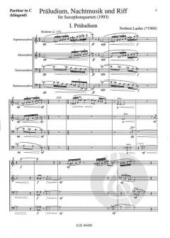 Präludium, Nachtmusik und Riff von Norbert Laufer 