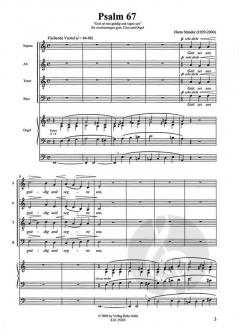 Psalm 67 für 4stg. gem. Chor und Orgel (Hatto Ständer) 