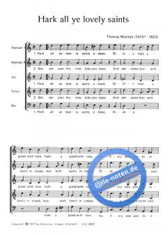 Hark All Ye Lovely Saints (Thomas Weelkes) 