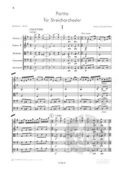 Partita für Streichorchester von Richard Rudolf Klein im Alle Noten Shop kaufen (Partitur)