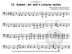 12 Laternenlieder - 4. Stimme in C tief 