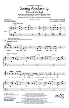 Spring Awakening (Choral Medley) (Download) 