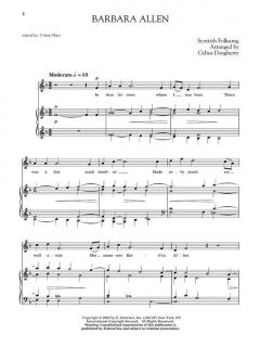 Folksongs And Chanties High Voice & Piano von Celius Dougherty 