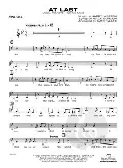At Last von Harry Warren (Download) 