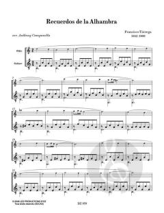 Recuerdos de la Alhambra von Francisco Tarrega 