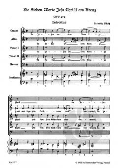 Die sieben Worte Jesu Christi am Kreuz SWV 478 von Heinrich Schütz (Download) 