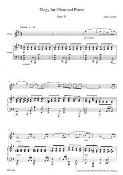 Elegy Op. 32 von John Simon für Holzbläser Duo im Alle Noten Shop kaufen