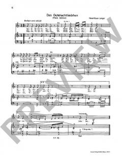 Drei Kinderlieder für Sopran und Klavier von Hans-Klaus Langer 