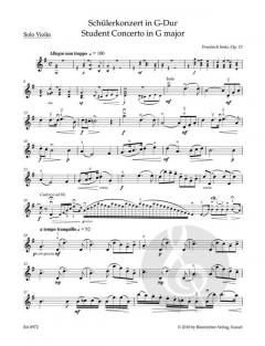 Schülerkonzert Nr. 2 G-Dur op. 13 von Roland F. Seitz (Download) 