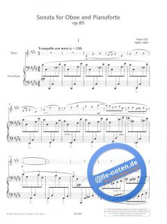 Sonata op. 85 (Oboe Bibliothek) von Hans Gal im Alle Noten Shop kaufen
