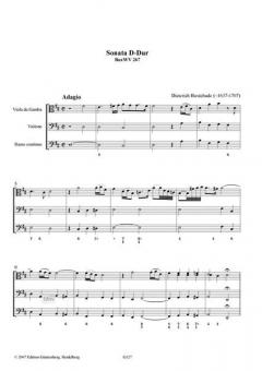 Sonata D-Dur BuxWV 267 von Dietrich Buxtehude 