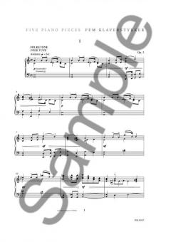 Five Piano Pieces Op.3 von Carl Nielsen 