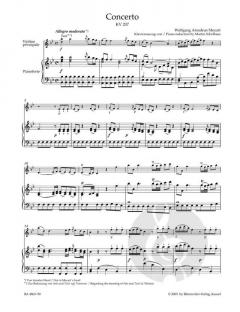 Konzert Nr. 1 B-Dur KV 207 von Wolfgang Amadeus Mozart (Download) 
