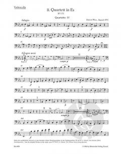 13 frühe Streichquartette Heft 4 von Wolfgang Amadeus Mozart im Alle Noten Shop kaufen