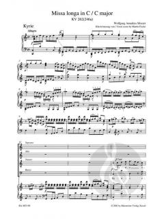 Missa longa C-Dur KV 262 (246a) von Wolfgang Amadeus Mozart (Download) 