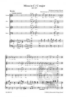Missa KV 257 von Wolfgang Amadeus Mozart 
