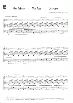 Der Schwan aus 'Karneval der Tiere' von Camille Saint-Saëns 