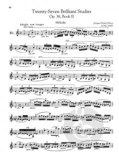 75 Melodious And Progressive Studies Op. 36 Complete von Jacques-Féréol Mazas 