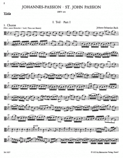 Johannes-Passion BWV 245 von Johann Sebastian Bach 