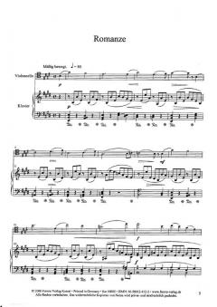 Fünf Stücke für Violoncello und Klavier von Louise Adolpha Le Beau im Alle Noten Shop kaufen