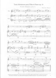 Trois miniatures pour flute et piano op. 14 von Florentine Mulsant 
