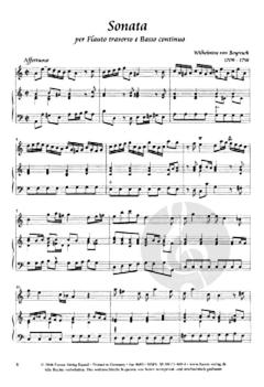 Sonata per Flauto traverso e Basso continuo von Wilhelmine von Bayreuth 