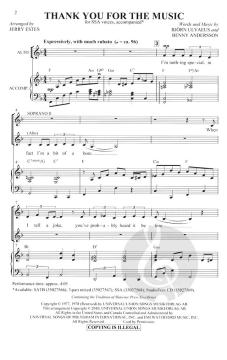 Thank You For The Music (ABBA) 