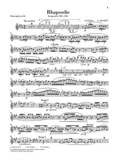 Rhapsodie für Altsaxophon und Orchester von Claude Debussy 
