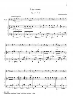 Intermezzo op. 119/3 von Johannes Brahms für Viola und Klavier im Alle Noten Shop kaufen