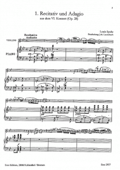 Drei Stücke (Violine & Klavier) von Louis Spohr im Alle Noten Shop kaufen