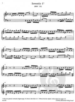 Inventionen und Sinfonien BWV 772-801 von Johann Sebastian Bach (Download) 